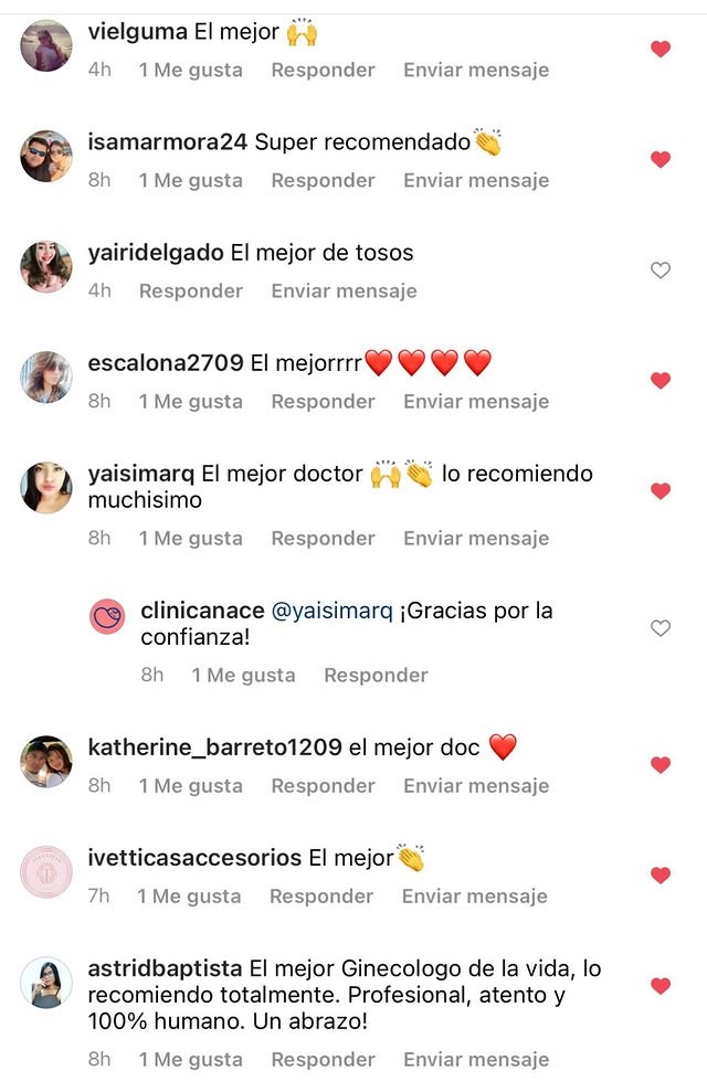 Agradecimiento de paciente